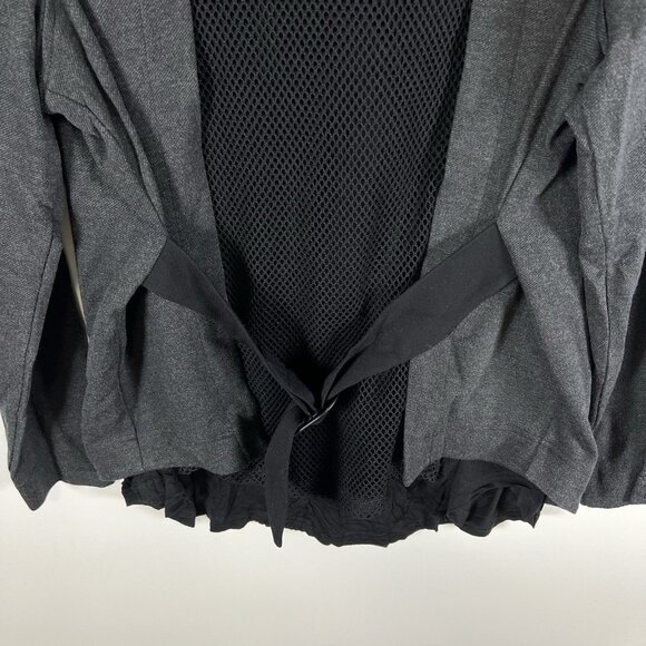 CAbi 3184 Mesh Back Jacket in Heather Gray Stretch Ponte Twill Coat M $189 - Picture 12 of 12